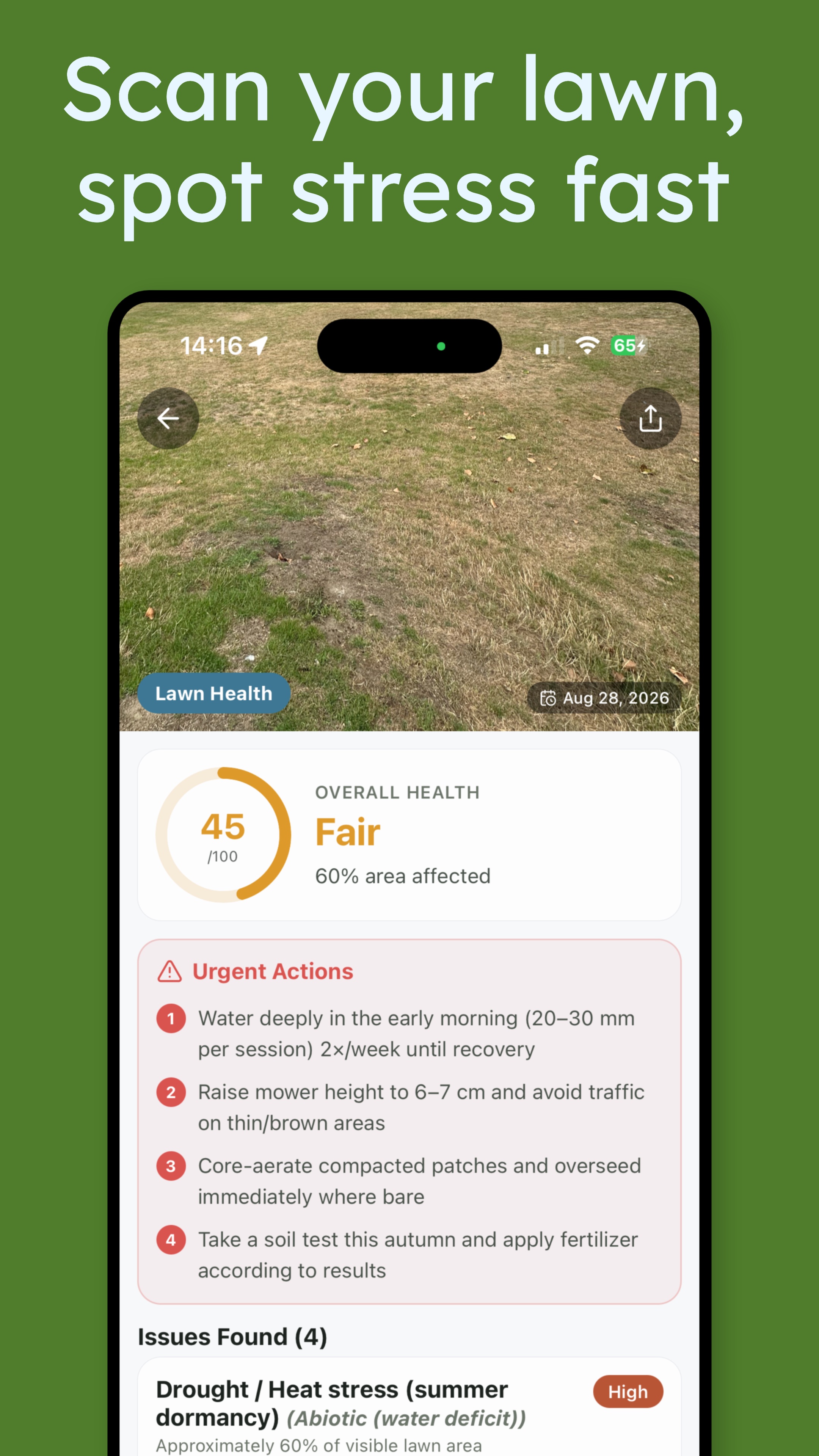 Lawn Scan app screenshot 1 of 5